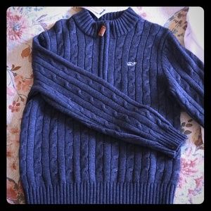 Vineyard Vines 1/4 zip wool blend boys sweater